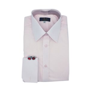 Camisa Rosa Claro Tecido Gravataria Francesa