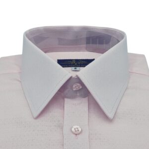 Camisa Rosa Claro Tecido Gravataria Francesa