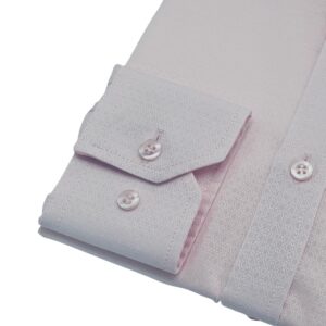 Camisa Francesa Rosa Claro Tecido Gravataria