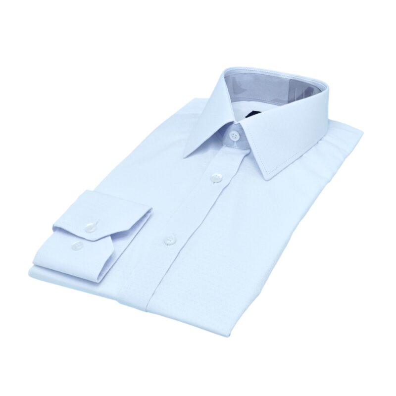 Camisa Francesa Branca Tecido Gravataria