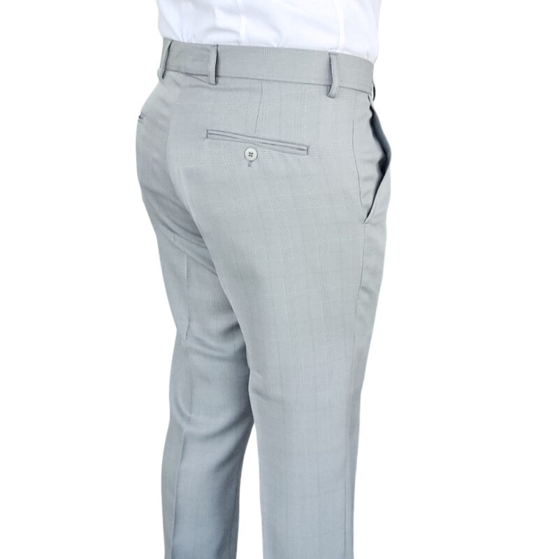 Calça Social Estampa Gales Cinza Clarinho