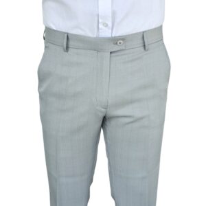 Calça Social Estampa Gales Cinza Clarinho