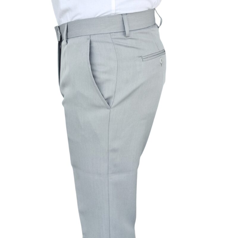 Calça Social Cinza Claro Lisa