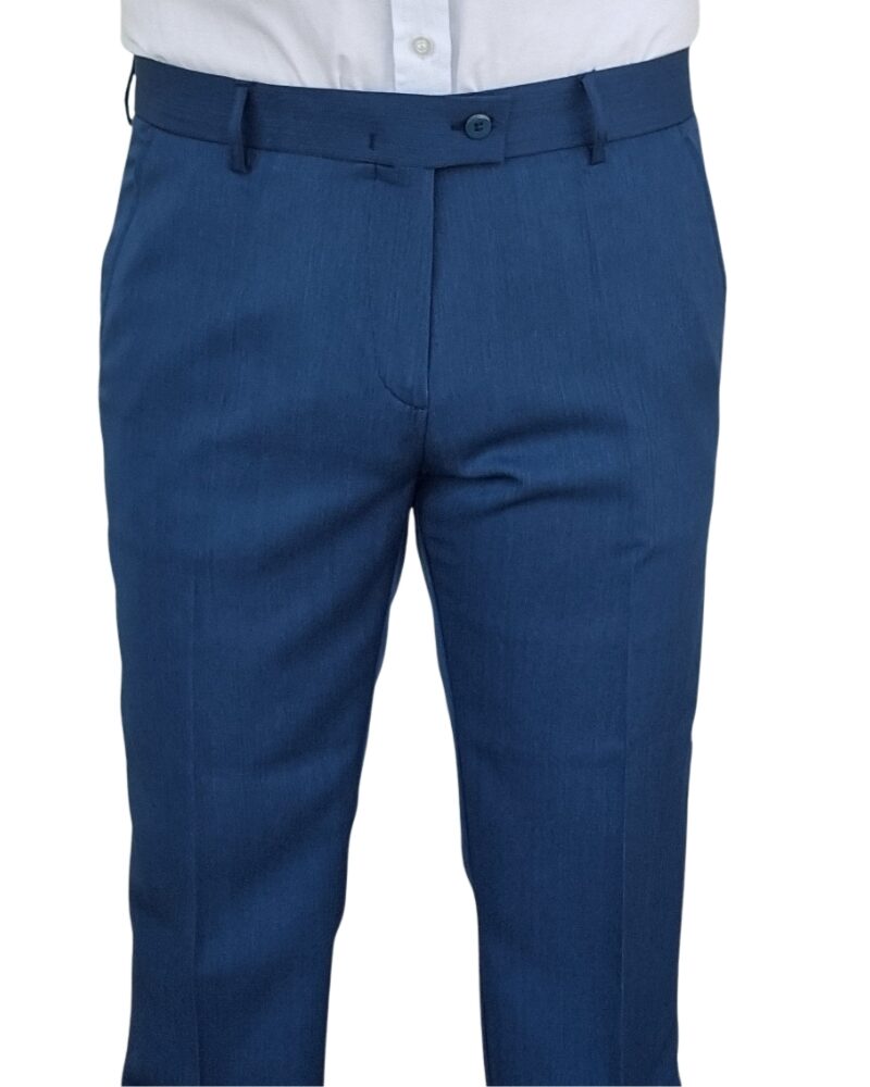 Calça Social Azul Royal Estampa Lisa