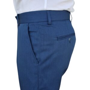 Calça Social Azul Royal Estampa Lisa