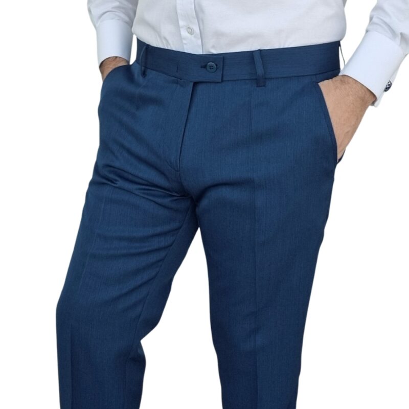 Calça Social Azul Royal Estampa Lisa