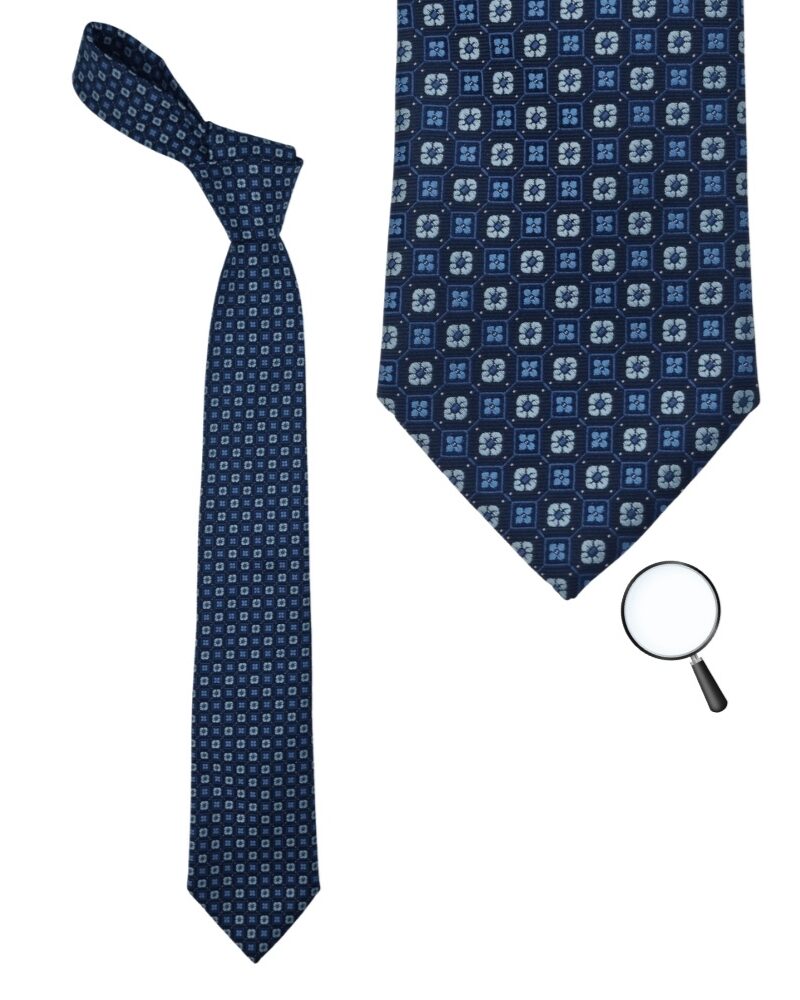 Gravata Marca TOMMY HIFIGER Azul Marinho 8,5 cm x 1,49 Cm Tradicional