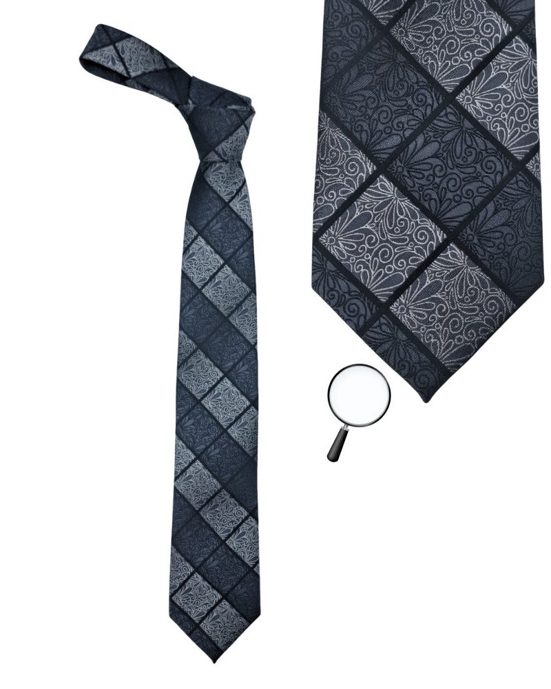 Gravata Marca Esteve Harvey Cinza 8,5 cm x 1,50 Cm Tradicional