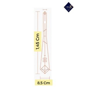 Gravata Marca CP Neckwear 8,5 cm x 1,45 Cm Tradicional