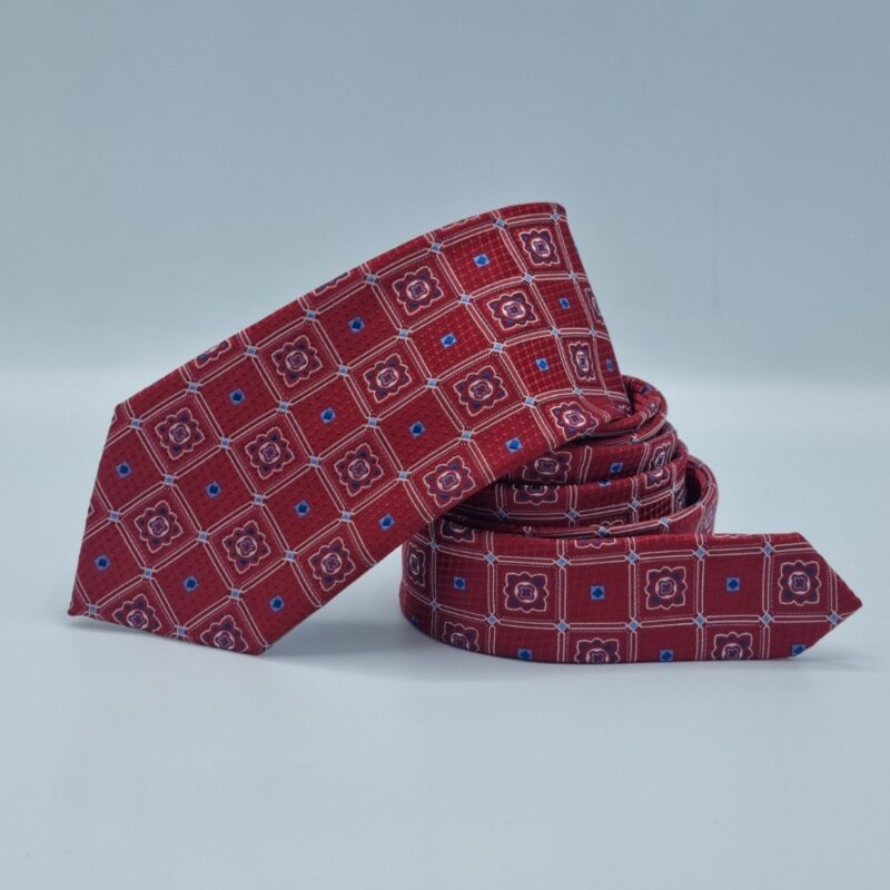 Gravata Marca Pierre Cardin Vermelha 8,5 cm x 1,53 Cm Tradicional