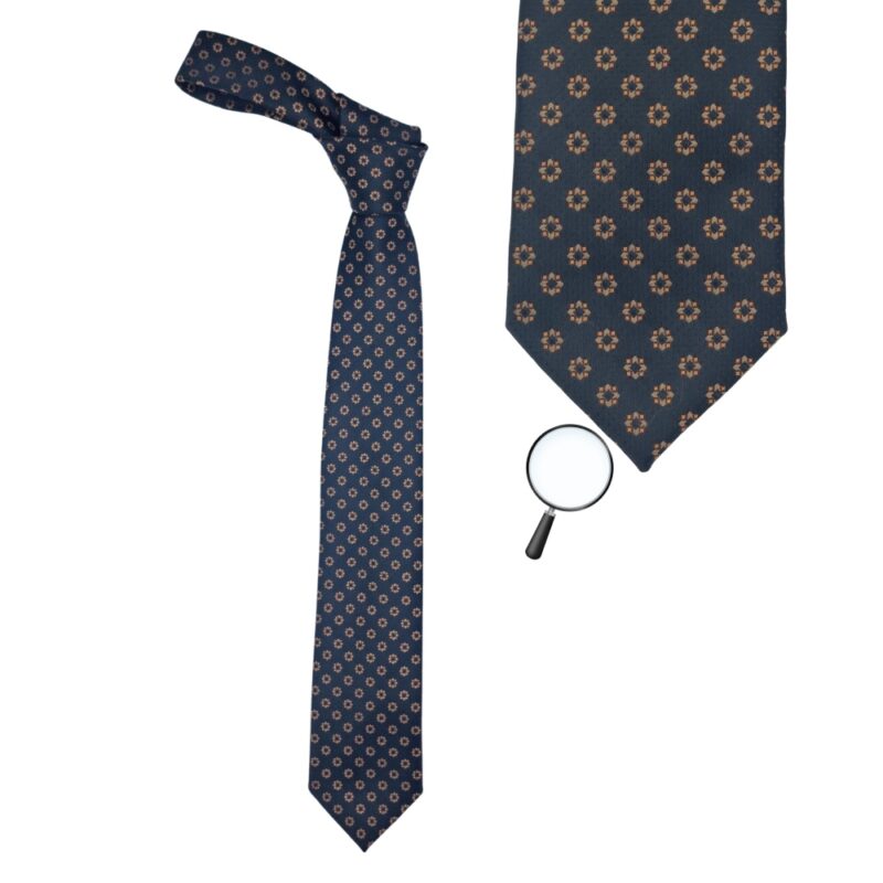 Gravata Marca AZZURO UOMO / 8,5 cm x 1,45 Cm Tradicional