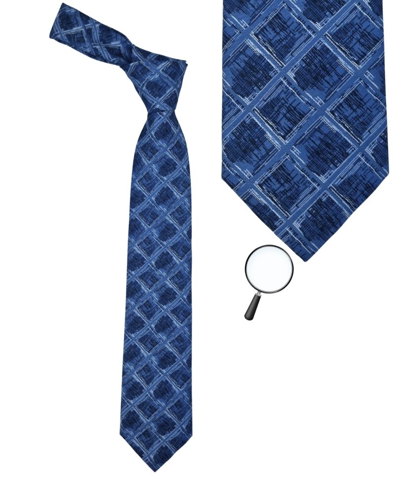 Gravata Marca Stacy Adams Azul 8,5 cm x 1,51 Cm Tradicional