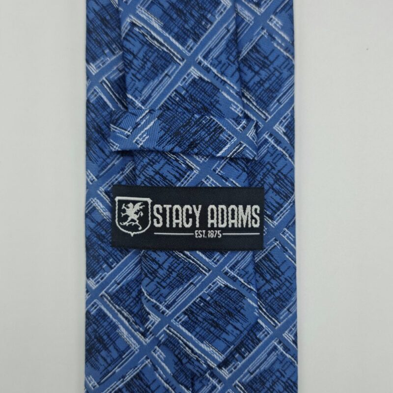 Gravata Marca Stacy Adams Azul 8,5 cm x 1,51 Cm Tradicional