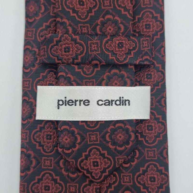 Gravata Marca Pierre Cardin Vinho 8,5 cm x 1,51 Cm Tradicional