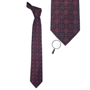 Gravata Marca Pierre Cardin Vinho 8,5 cm x 1,51 Cm Tradicional