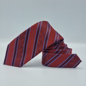 Gravata Esteve Harvey Vermelha Azul 8,5 cm x 1,51 Cm Tradicional