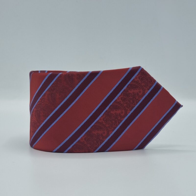 Gravata Esteve Harvey Vermelha Azul 8,5 cm x 1,51 Cm Tradicional