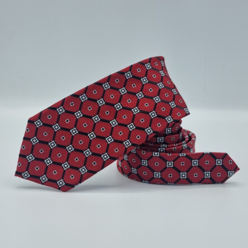 Gravata Vermelha 8 cm x 1,49 Cm