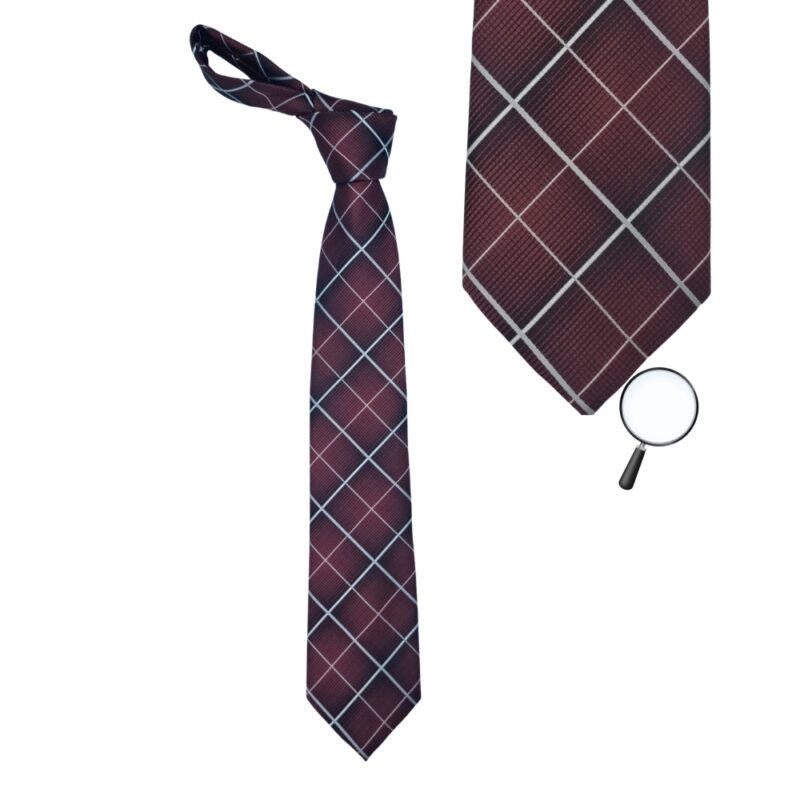 Gravata Marca Pierre Cardin Vinho 8,5 cm x 1,52 Cm Tradicional