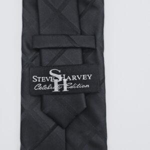 Gravata Esteve Harvey Preta 8,5 cm x 1,49 Cm Tradicional
