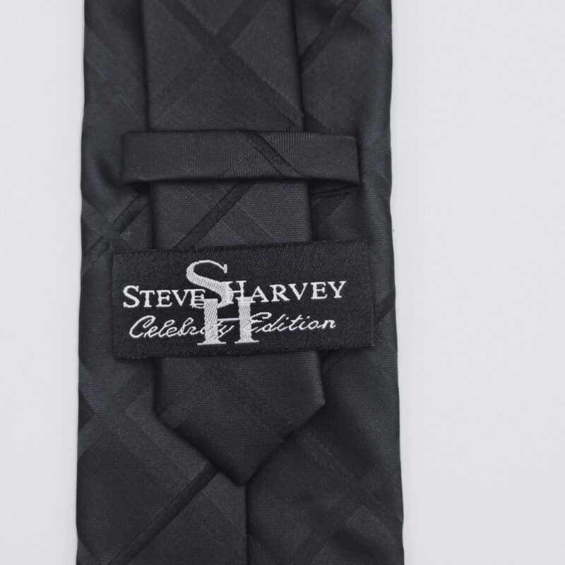 Gravata Esteve Harvey Preta 8,5 cm x 1,49 Cm Tradicional