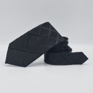 Gravata Esteve Harvey Preta 8,5 cm x 1,49 Cm Tradicional