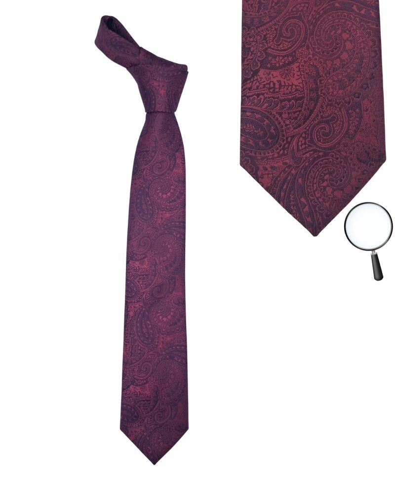 Gravata Marca Stacy Adams Vinho 8,5 cm x 1,49 Cm Tradicional