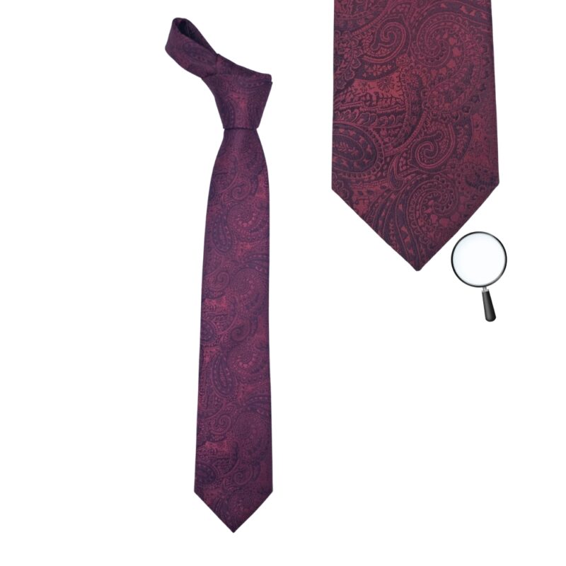 Gravata Marca Stacy Adams Vinho 8,5 cm x 1,49 Cm Tradicional