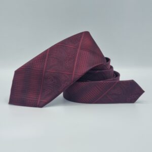 Gravata Marca Stacy Adams Vinho escuro 8,5 cm x 1,47 Cm Tradicional