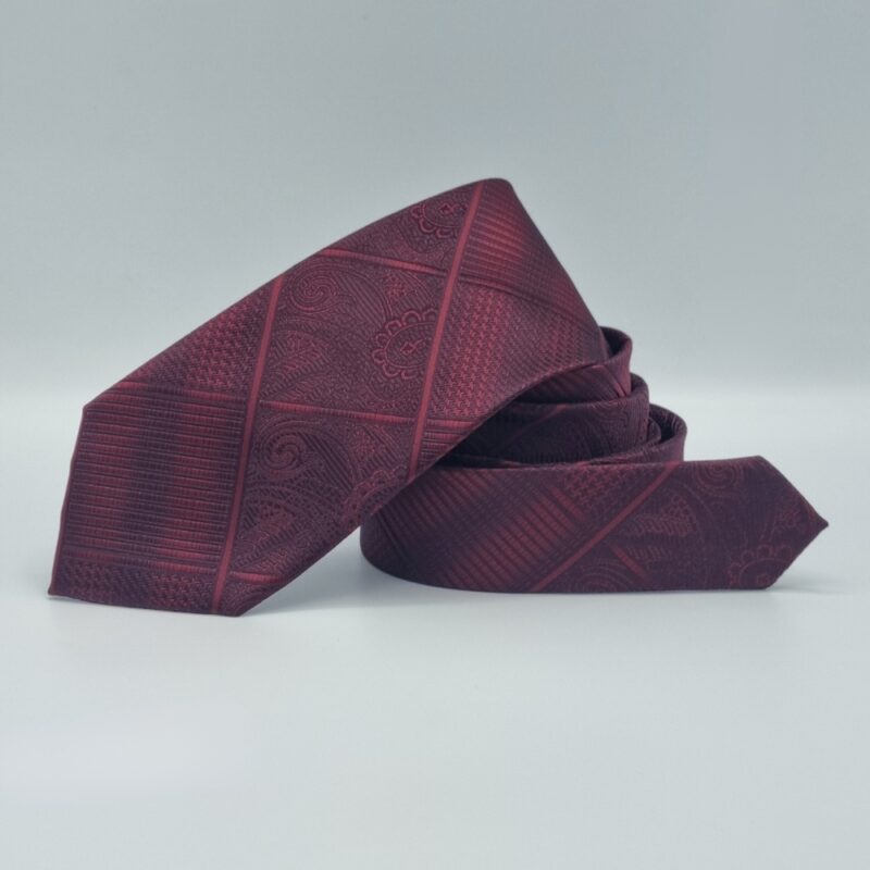 Gravata Marca Stacy Adams Vinho escuro 8,5 cm x 1,47 Cm Tradicional