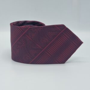 Gravata Marca Stacy Adams Vinho escuro 8,5 cm x 1,47 Cm Tradicional