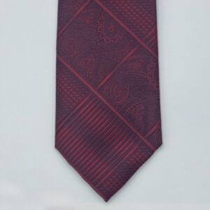 Gravata Marca Stacy Adams Vinho escuro 8,5 cm x 1,47 Cm Tradicional