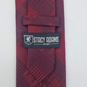 Gravata Marca Stacy Adams Vinho escuro 8,5 cm x 1,51 Cm Tradicional