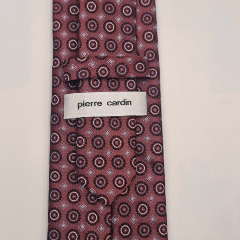 Gravata Marca Pierre Cardin Vinho 8,5 cm x 1,51 Cm Tradicional