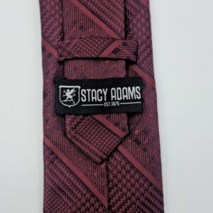 Gravata Marca Stacy Adams Vinho escuro 8,5 cm x 1,53 Cm Tradicional