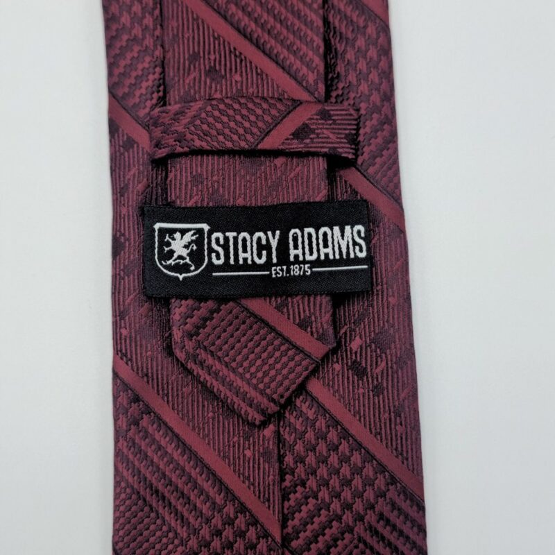 Gravata Marca Stacy Adams Vinho escuro 8,5 cm x 1,53 Cm Tradicional