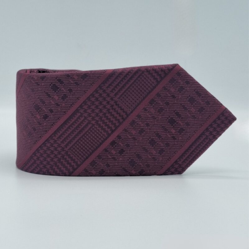 Gravata Marca Stacy Adams Vinho escuro 8,5 cm x 1,53 Cm Tradicional