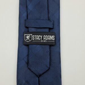 Gravata Marca Stacy Adams Azul escuro 8,5 cm x 1,52 Cm Tradicional
