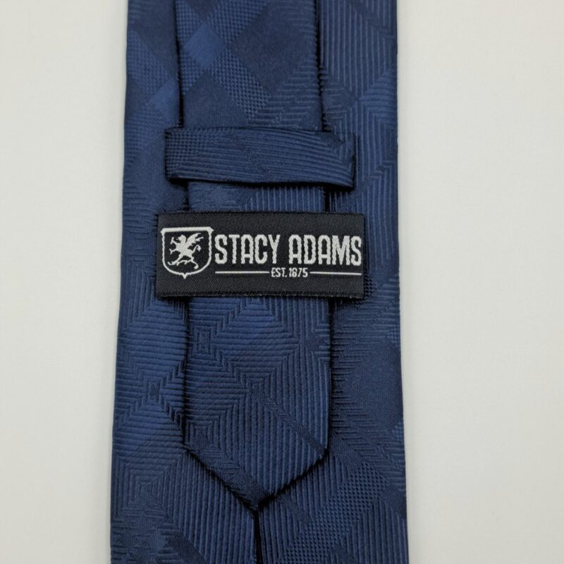 Gravata Marca Stacy Adams Azul escuro 8,5 cm x 1,52 Cm Tradicional