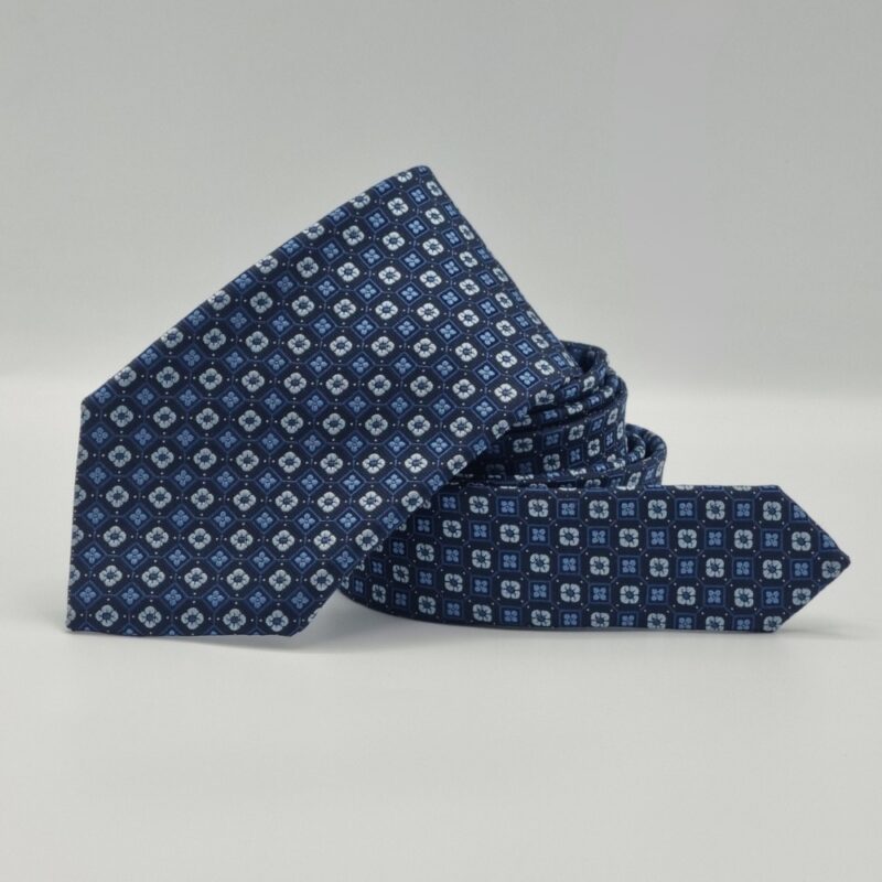 Gravata Marca TOMMY HIFIGER Azul Marinho 8,5 cm x 1,49 Cm Tradicional