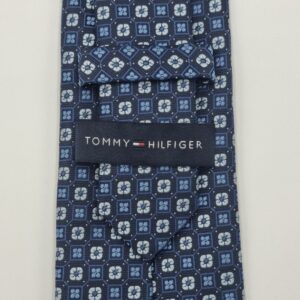 Gravata Marca TOMMY HIFIGER Azul Marinho 8,5 cm x 1,49 Cm Tradicional