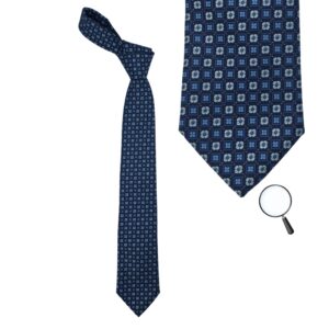 Gravata Marca TOMMY HIFIGER Azul Marinho 8,5 cm x 1,49 Cm Tradicional