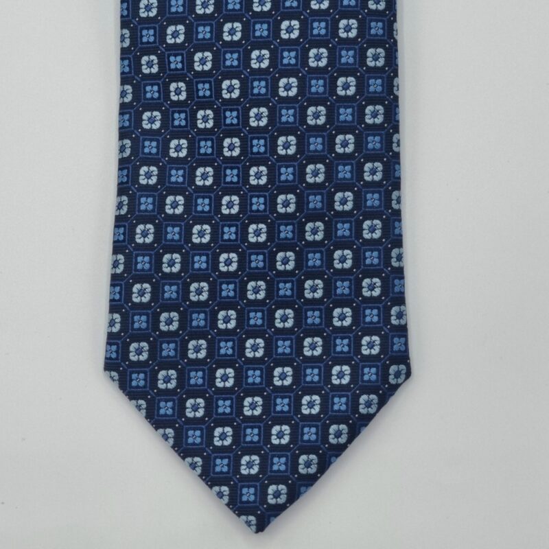 Gravata Marca TOMMY HIFIGER Azul Marinho 8,5 cm x 1,49 Cm Tradicional