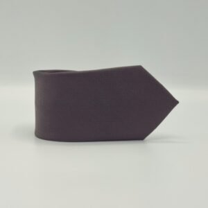 Gravata Marrom Escuro Lisa Semi Slim 7,5 cm