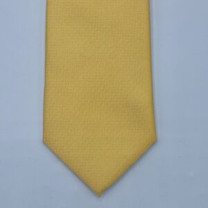 Gravata Amarela Mostarda Lisa Semi Slim 7,5cm