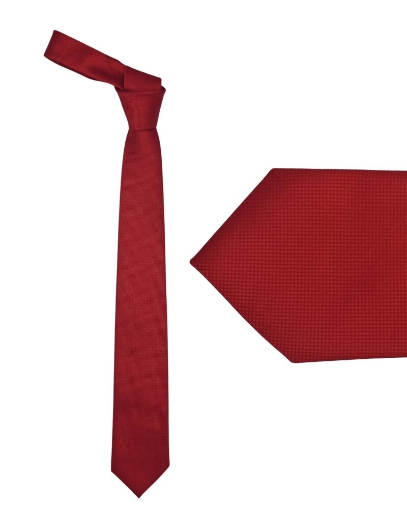 Gravata Vermelha Semi Slim 7,5cm