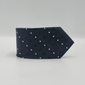 Gravata Preta Poa Semi Slim 7,5 cm