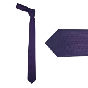 Gravata Roxa lisa Slim 6 cm