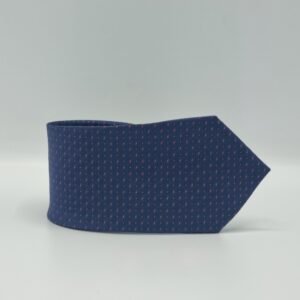 Gravata Azul Poa discreto 7,5cm
