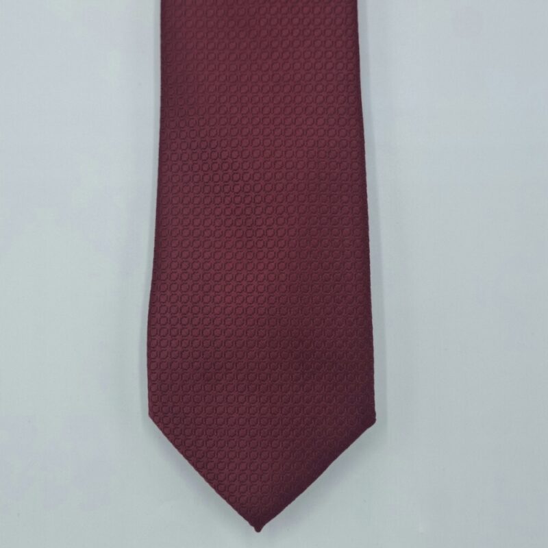 Gravata Bordo Semi Slim 7,5cm
